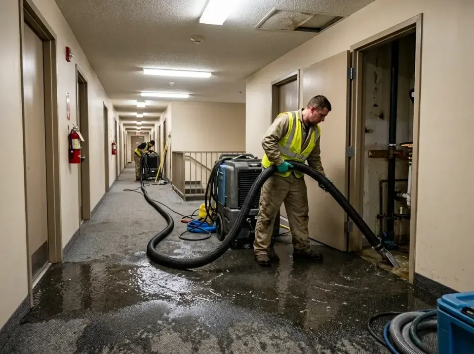 multi-unit-apartment-hallway-f-005 — frequently asked questions, Emergency Burst Pipe Water Extraction & Removal in East Mor…